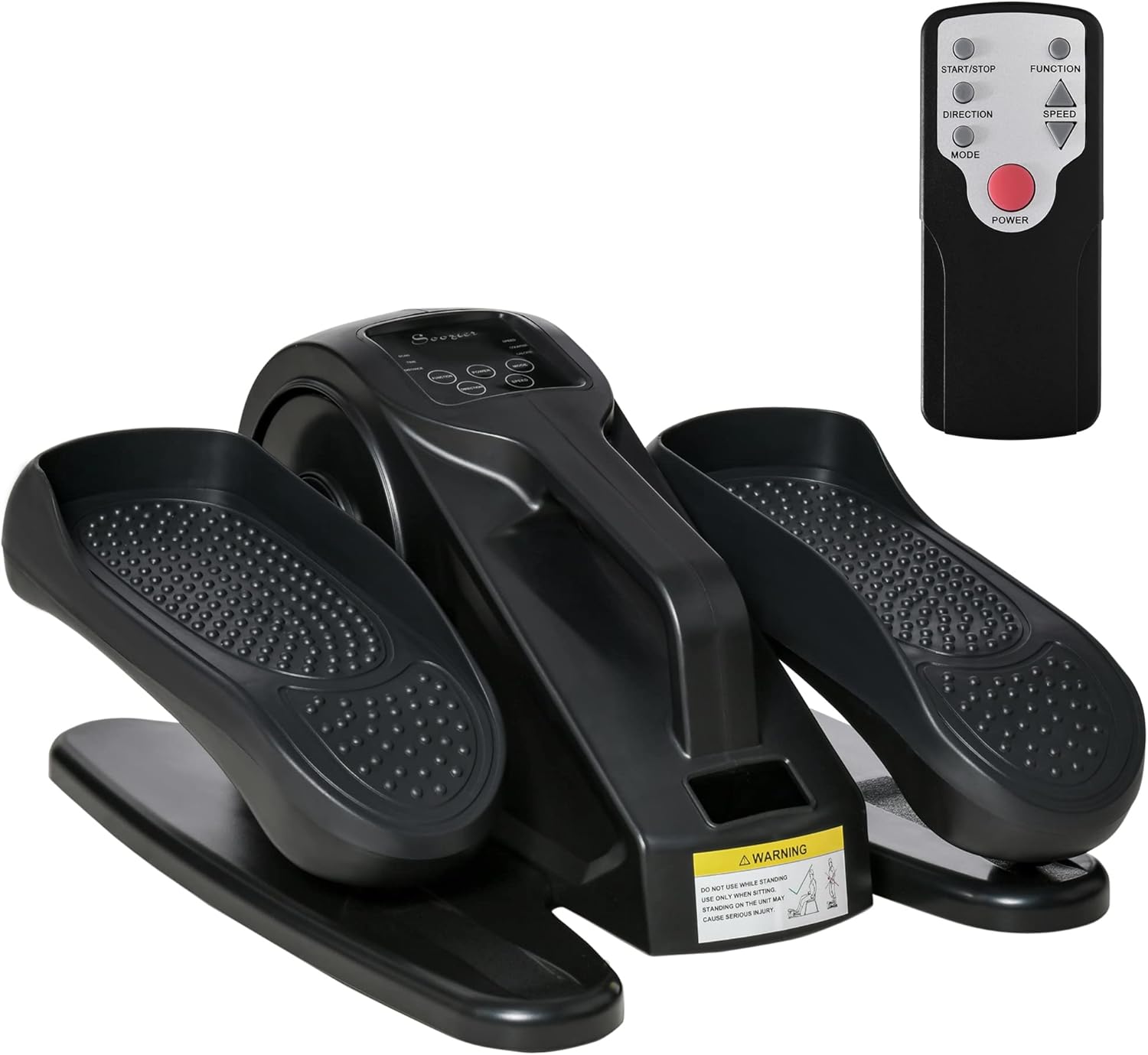Soozier Under Desk Mini Elliptical: Adjustable Speed, Remote Control