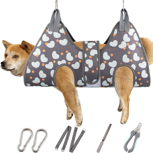 Dog Grooming Hammock for Nail Trimming and Pet Care