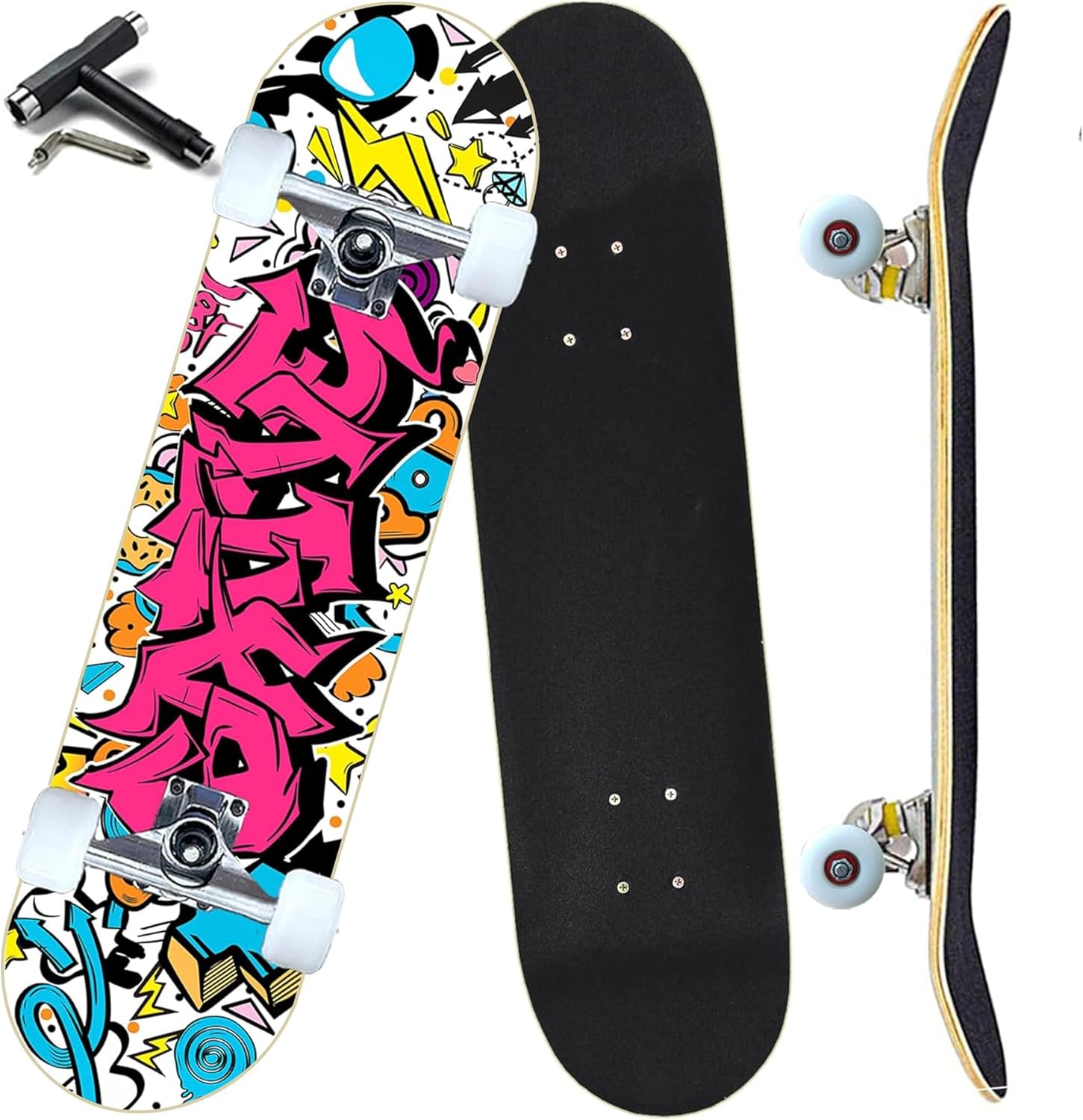 Pro Complete Skateboards for Beginners - Perfect for All Ages