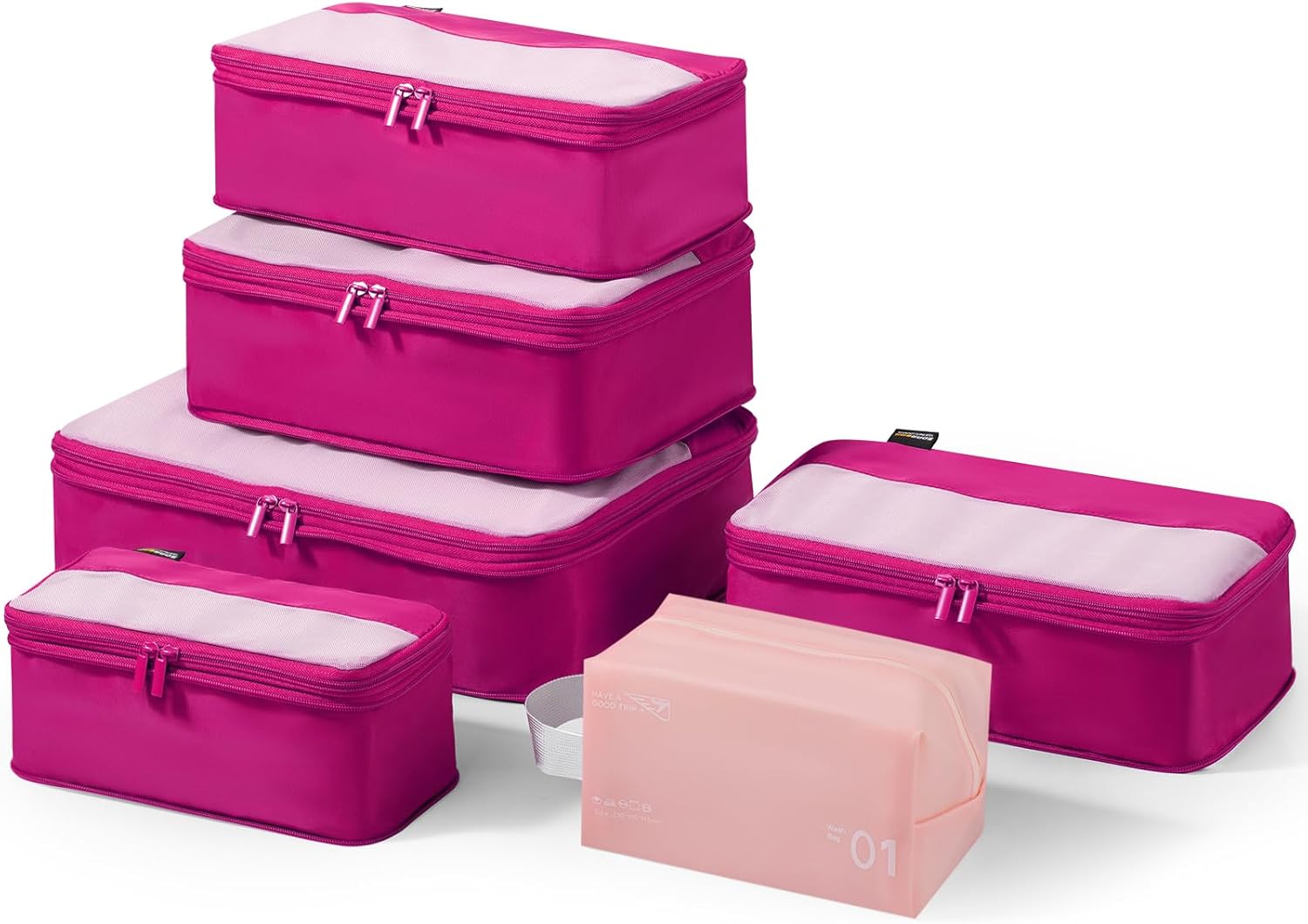 Compression Packing Cubes for Travel Essentials - Organize Luggage