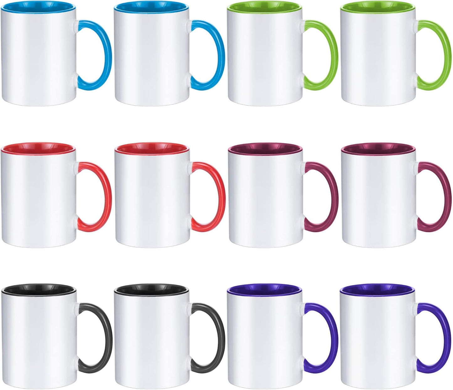 TANGLONG Sublimation Mugs Set of 12 for Creative DIY Projects