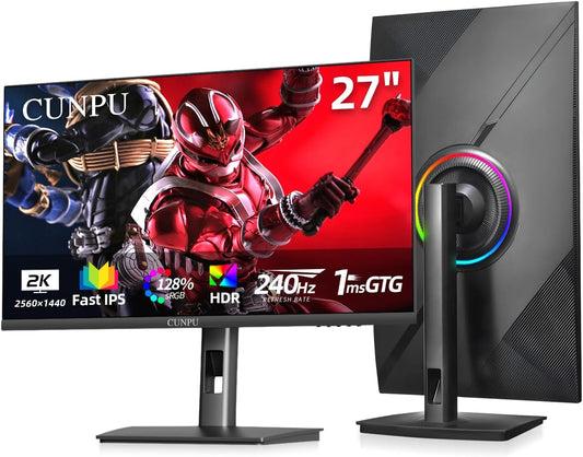 Ultimate Gaming Experience: CUNPU 27 QHD 240Hz Monitor