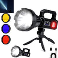 Solar Rechargeable Spotlight 2,000,000L High Lumens - Long Range