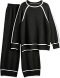 LILLUSORY 2 Piece Knit Lounge Set Womens Matching Sweater Set - Cozy