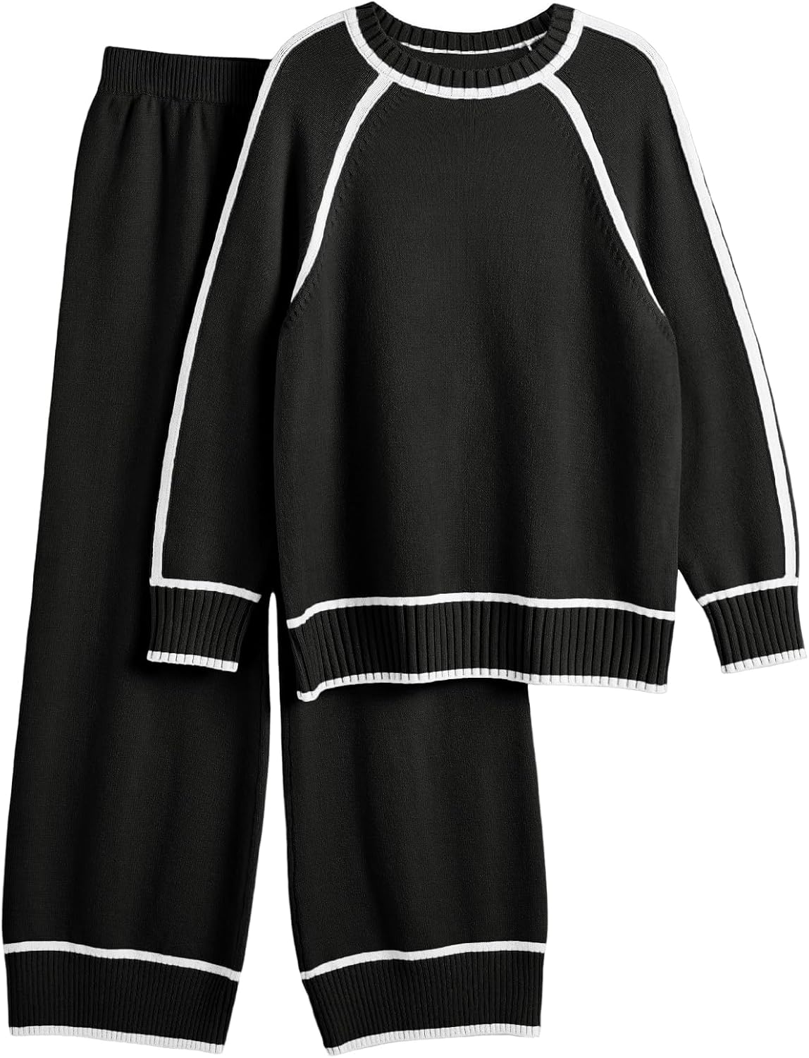 LILLUSORY 2 Piece Knit Lounge Set for Stylish Comfort