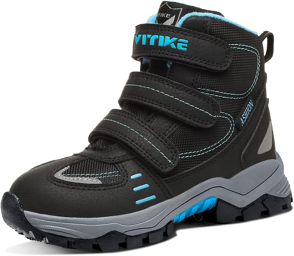 Littleplum Boys Snow Boots Waterproof Antiskid Winter Shoes