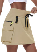 Women's Hiking Cargo Skort Skirt High Waisted - Quick Dry Sport Skort