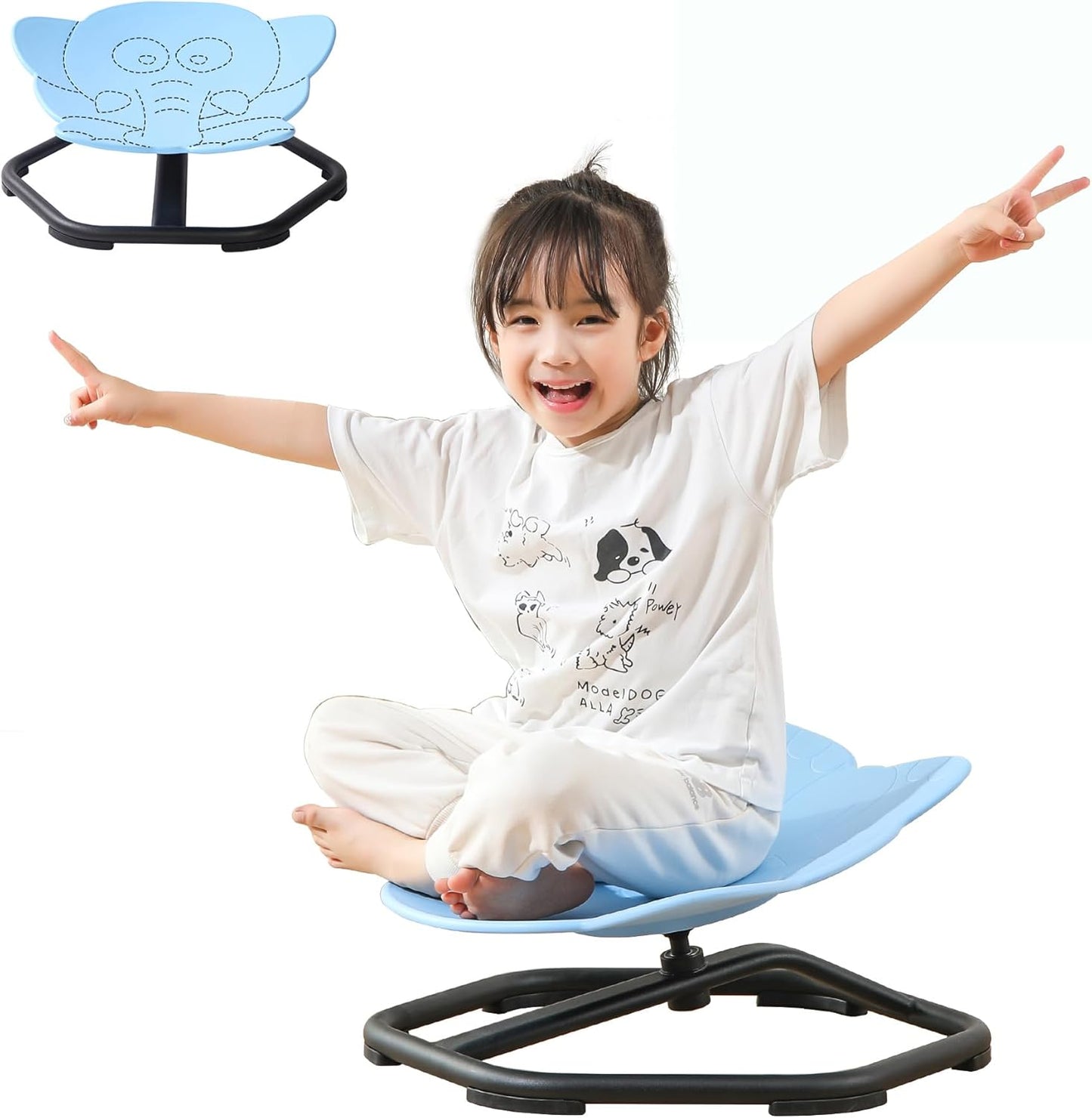 Blue Autism Wobble Chair - Promotes Body Coordination