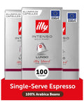 Illy Aluminum Espresso Capsules Compatible with Nespresso - Intenso
