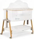 Baby Bassinet Bedside Sleeper Portable Crib - Adjustable 7-Height