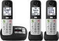 Panasonic Cordless Phone with 3 Handsets - Easy to Use Large Display
