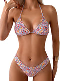 ZAFUL Triangle Bikini Two Piece Halter Set - Sexy High Cut Fit