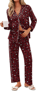 Ekouaer Pajamas for Women Set - Cozy Button Down Pj Set