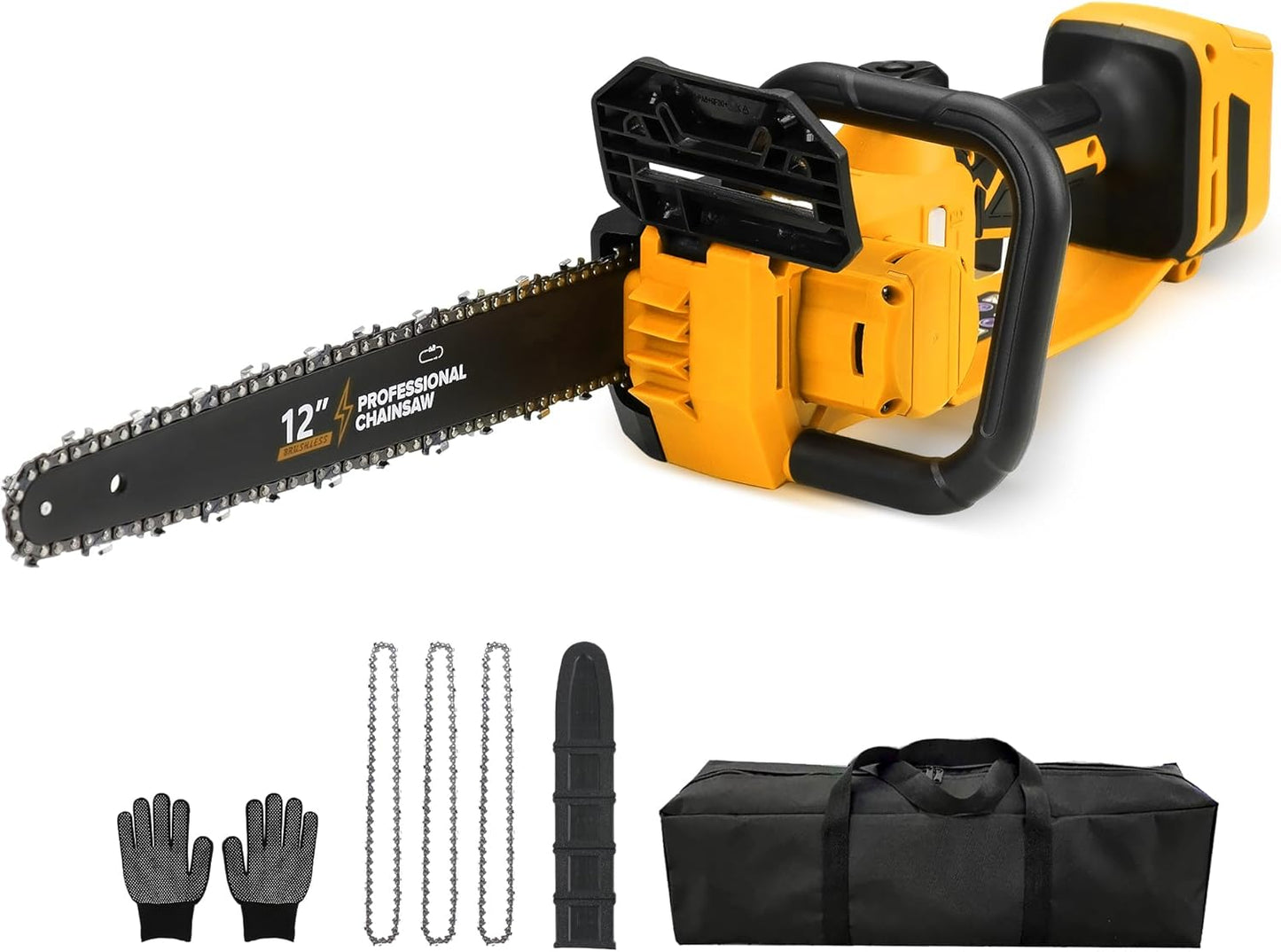 Brushless Electric Chainsaw for Tree Trimming and Cutting