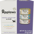 Applaws Wet Cat Food Variety Pack 16 Cans - High Protein Broth