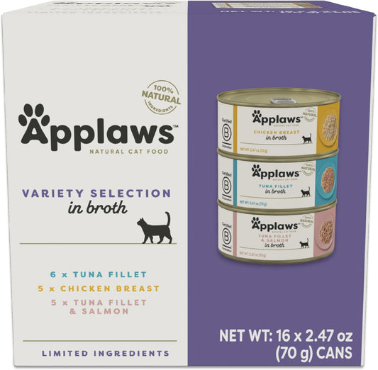 Applaws Natural Wet Canned Cat Food Variety Pack for Cats