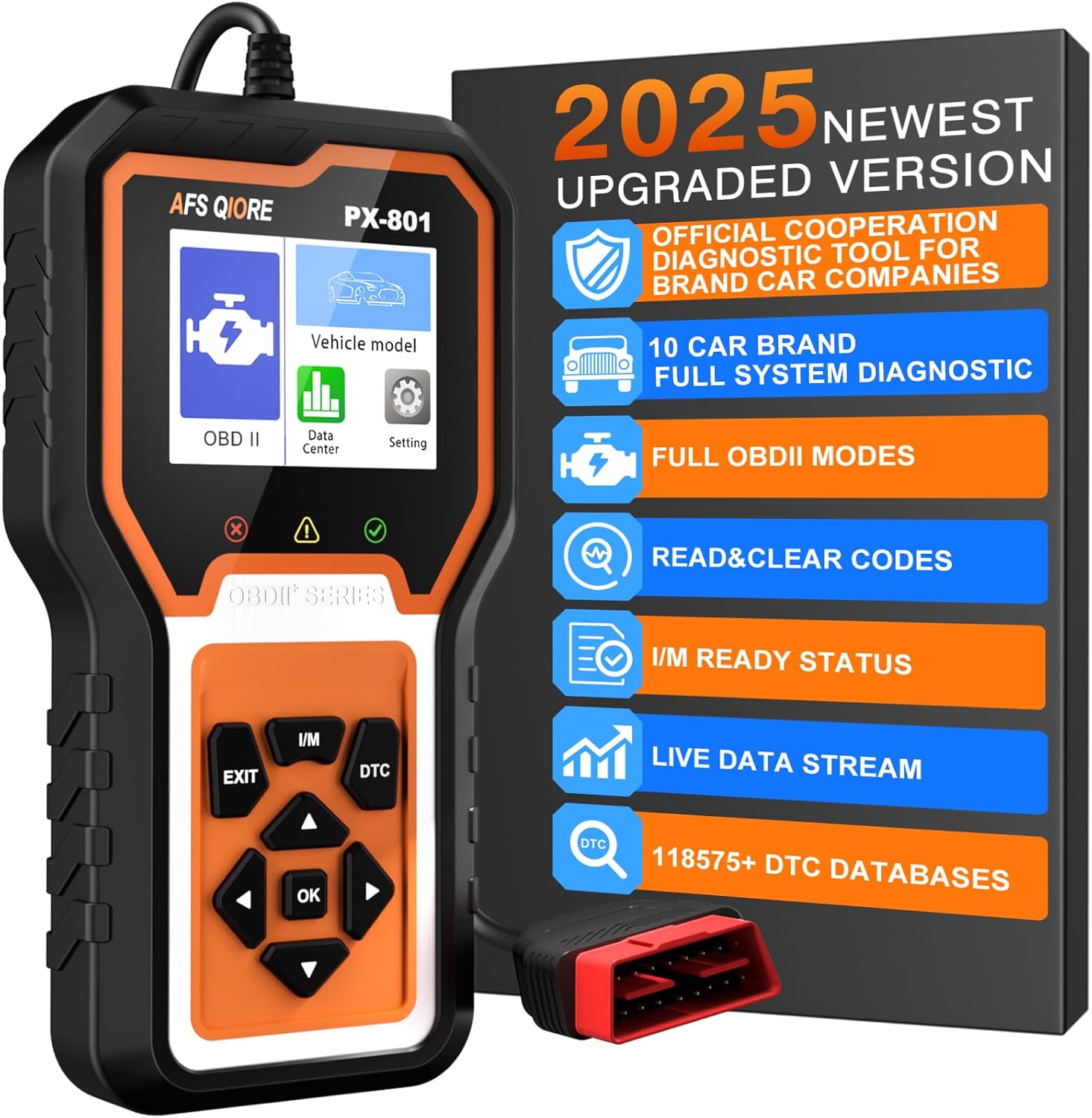 OBD2 Scanner Check Engine Light Car Code Reader for Diagnostics