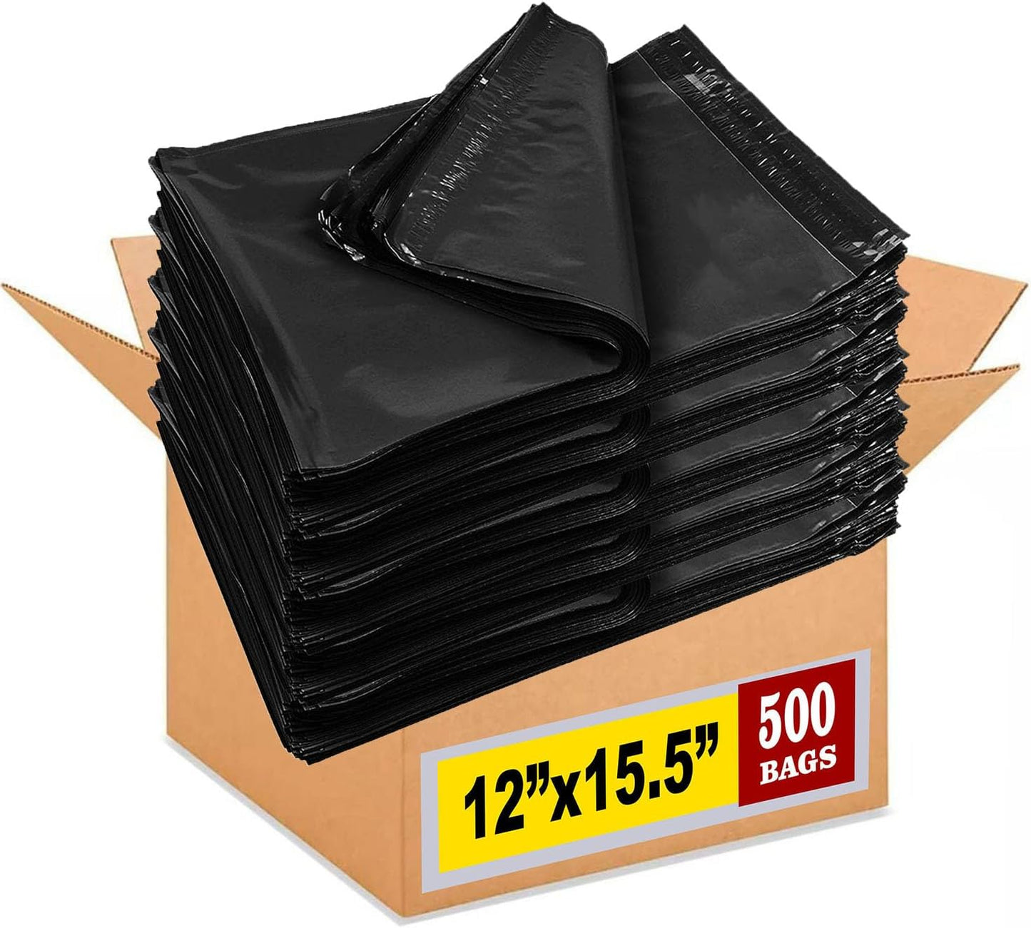 iMBAPrice Black Poly Mailers 12x15.5 Inch for Shipping