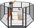Dog Playpen Outdoor Extra Wide 8 Piece Panels 40in Height - Portable