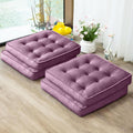 Memory Foam Floor Pillows Set of 4 for Yoga and Meditation Comfort