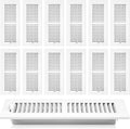 Zonon 12 Pcs 12 x 4 Inch Duct Opening Ceiling Register Covers