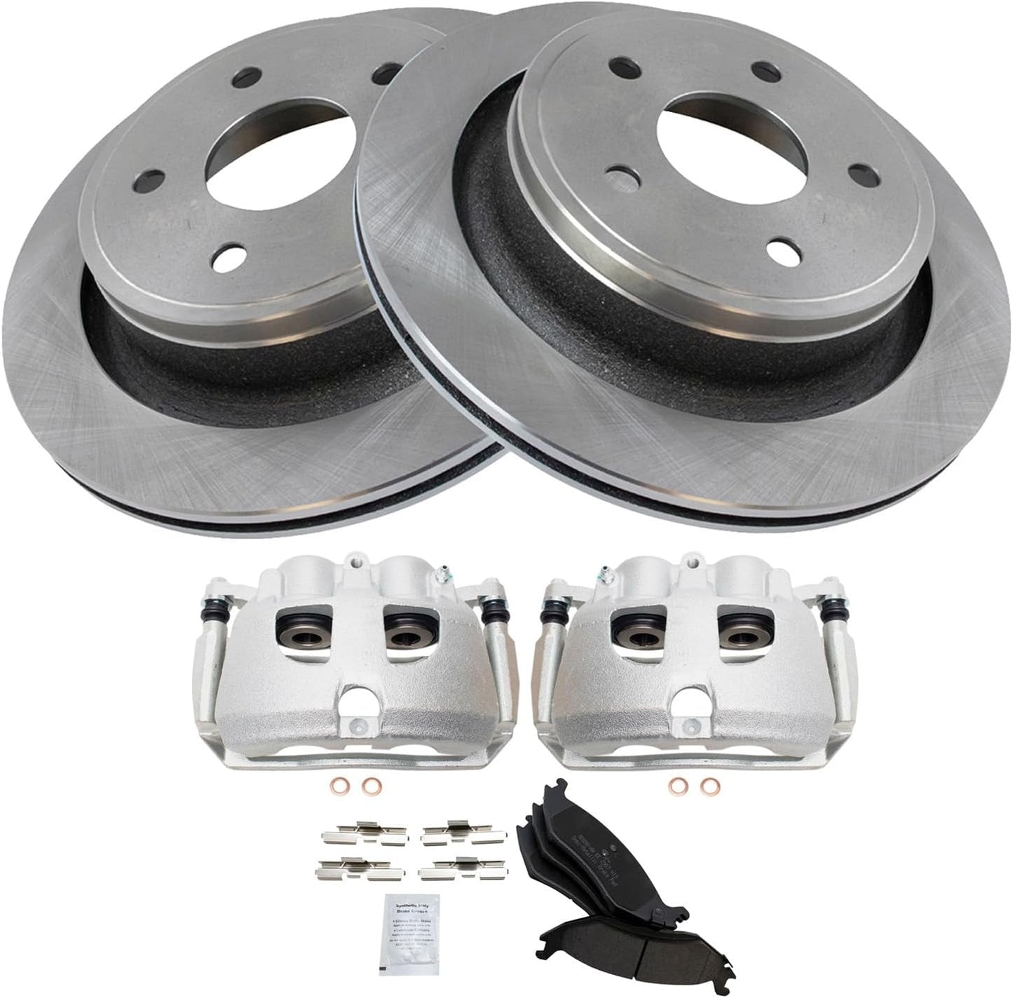 TRQ Rear Brake Pad & Rotor Kit for 2012 Ram 1500 Performance