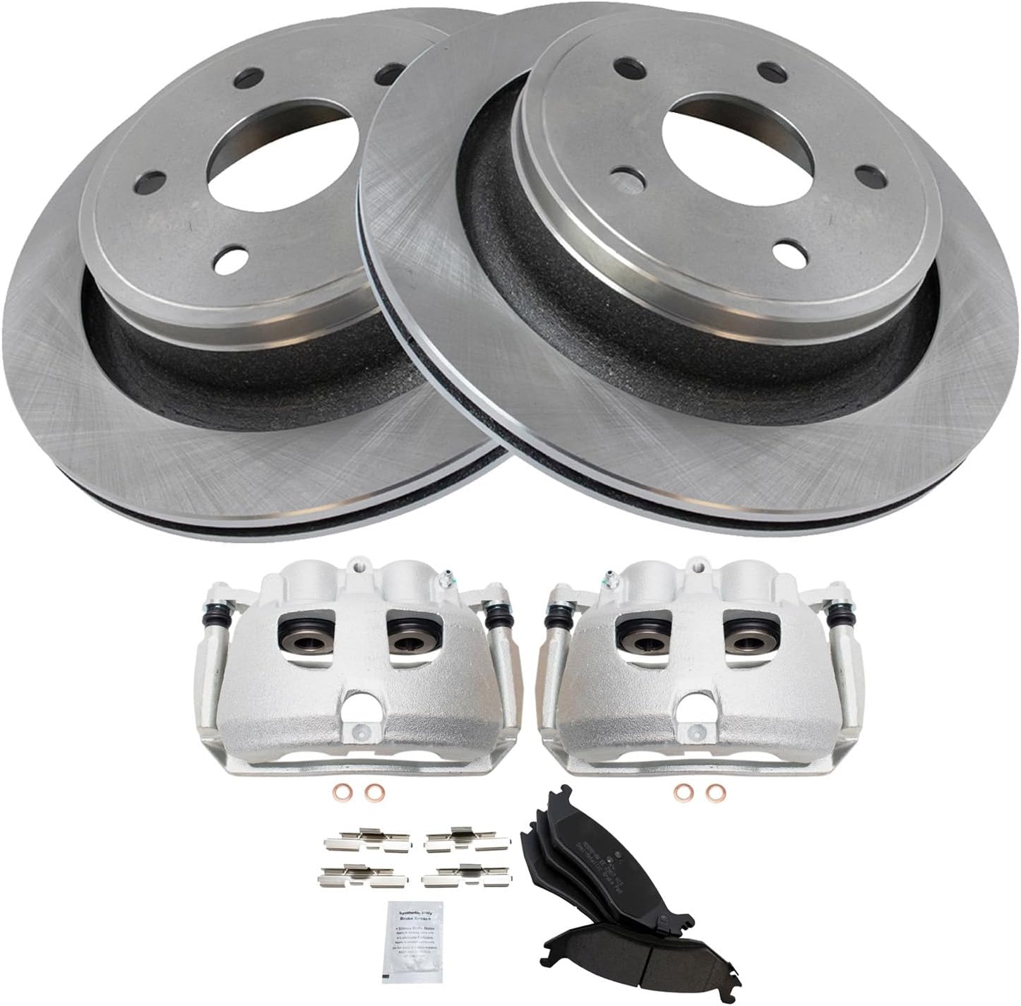 TRQ Rear Brake Pad & Rotor Kit for 2012 Ram 1500 Performance