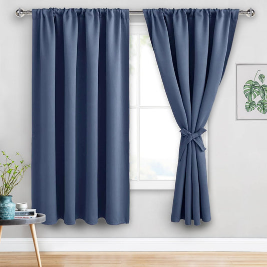 JIUZHEN Blackout Curtains for Bedroom - Thermal Insulated Privacy
