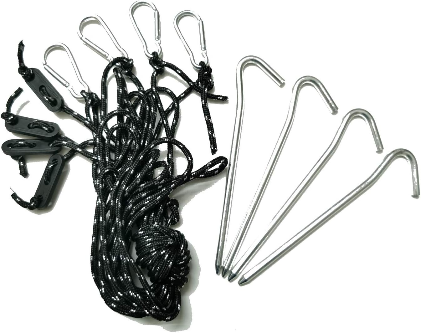 StorMaster 8 Pack Tent Stakes & Tethers Set