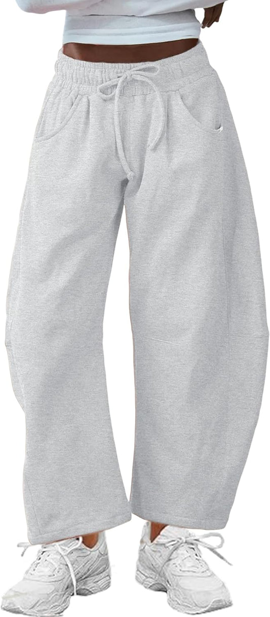 SeekMe Women's Barrel Leg Sweatpants for Casual Comfort