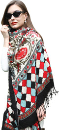 Luxurious 100% Merino Wool Pashmina Shawl for Women Travel