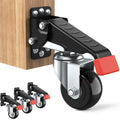 SPACEKEEPER Workbench Casters kit 720 Lbs Retractable Casters - Move