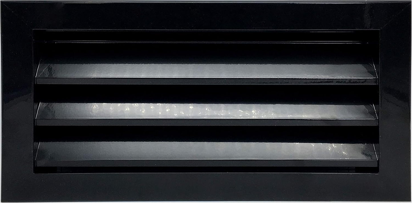 HVAC Premium 16in x 8in Aluminum Gable Louver Vent for Walls