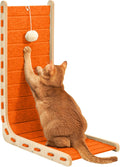 Cat Scratch Pad Felt L Shape Scratcher for Indoor Cats - Stable Large