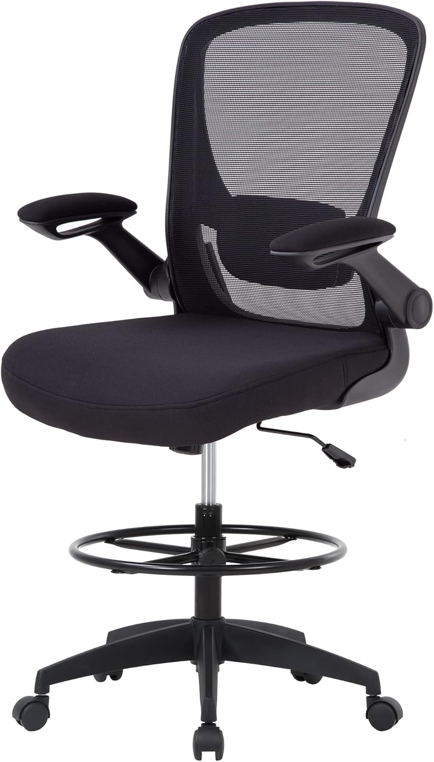 BestOffice Drafting Chair with Adjustable Foot Ring and Arms