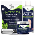 FOOT CURE Exfoliator & Callus Remover Pedicure Set - At-Home Foot