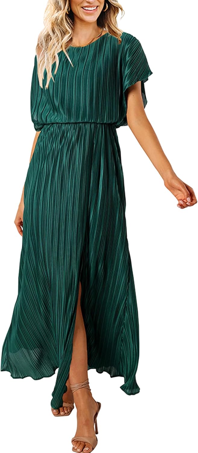 ECOWISH Summer Maxi Dress for Women - Elegant Wedding Guest Attire