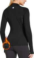 FitsT4 Sports Women's Thermal Shirt - Fleece Lined Mock Neck