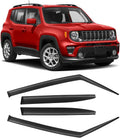 Window Rain Guards for 2015-2024 Jeep Renegade - Tape-On Wind Visors