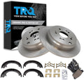 TRQ Rear Brake Pad & Rotor Kit for Acura RDX and Honda CR-V - Reliable
