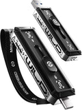 MOVE SPEED USB Drive 256GB External SSD 520MB/s Read Speed - Dual USB