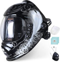 TEKWARE Large Viewing True Color Auto Darkening Welding Helmet - Wide