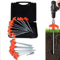 LISMODZ 20 Pack Heavy Duty Tent Stakes - Glow-in-Dark Hex Heads, Stainless Steel - Ideal for Camping!