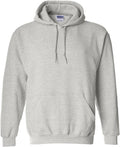 Gildan Mens Heavy Blend Hooded Sweatshirt M Ash - Durable Everyday