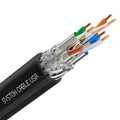 Syston Cable Cat8 Ethernet Bulk 250 ft - High-Speed 40GB Performance
