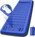 Camping Sleeping Pad Extra Thick 5 in Inflatable Mat - Built-In Pump