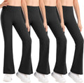 Girls Flare Leggings High Waisted Bootcut Yoga Pants - Soft Stretch