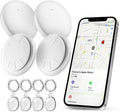 Smart Bluetooth Trackers with Apple Find My (4 Pack) - Lightweight