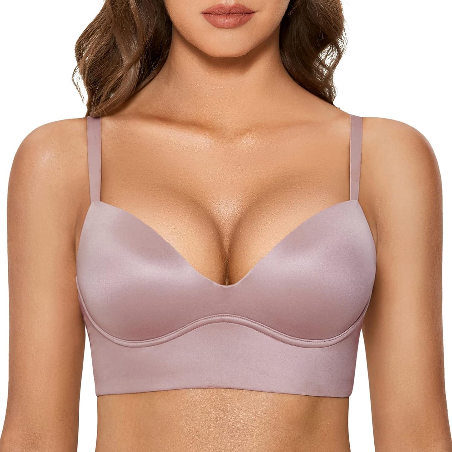 DOBREVA Women's Push Up Wireless Bra for Comfort and Style