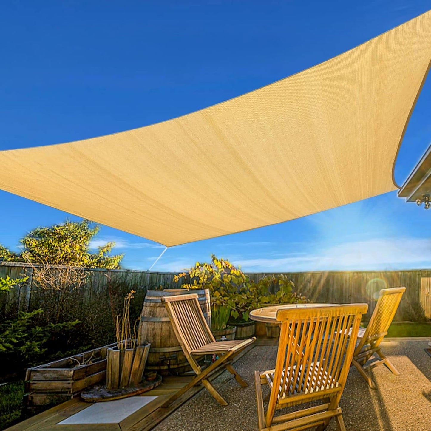 Artpuch Sun Shade Sail 8ftx12ft Rectangle for Outdoor Spaces
